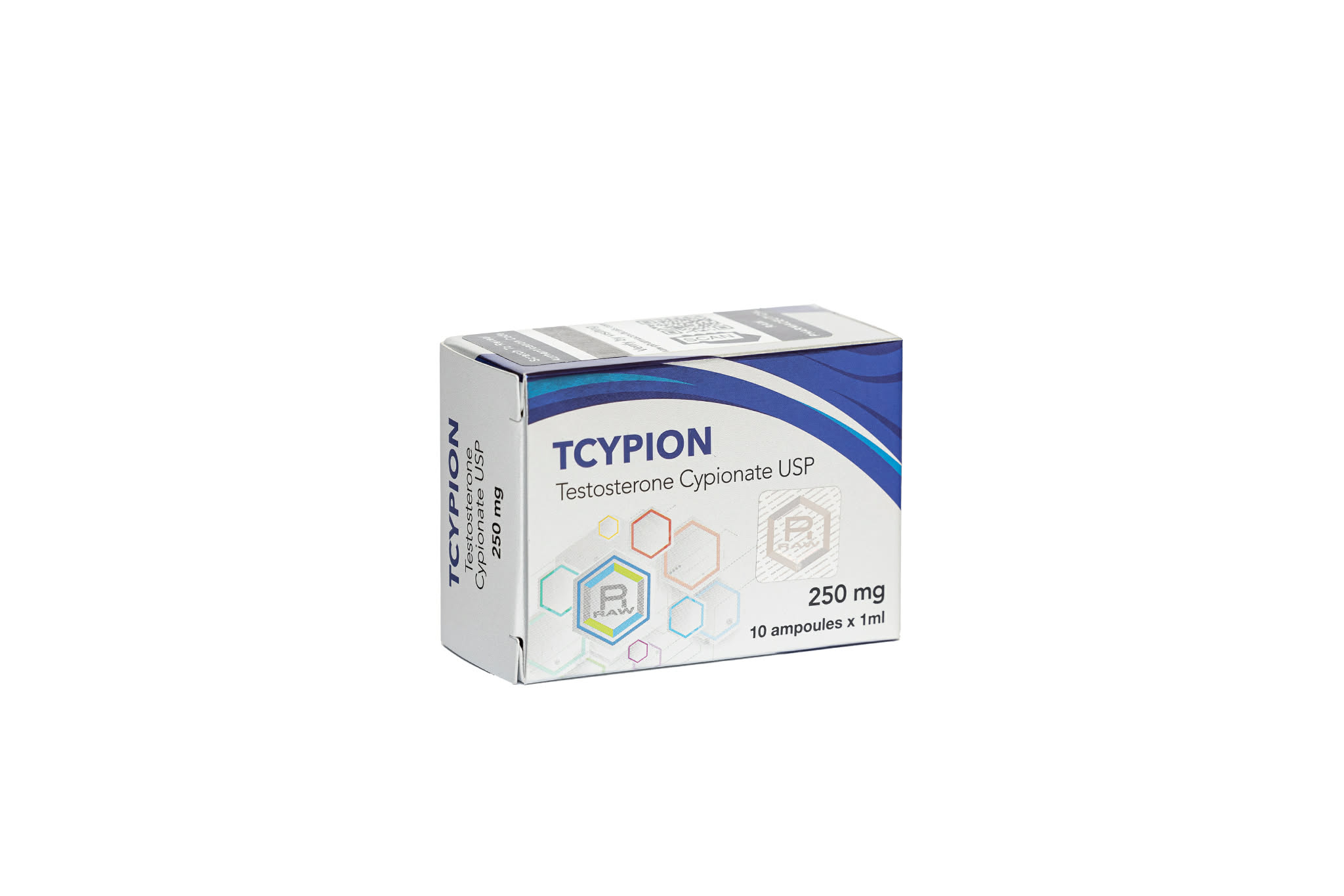 Raw Pharm - TESTOSTERONE CYPIONATE 10amp. x 250mg.